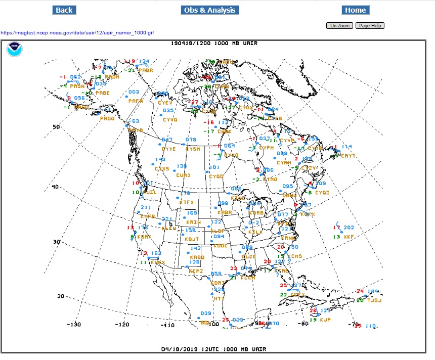 Observations and Analysis Upper Air Image