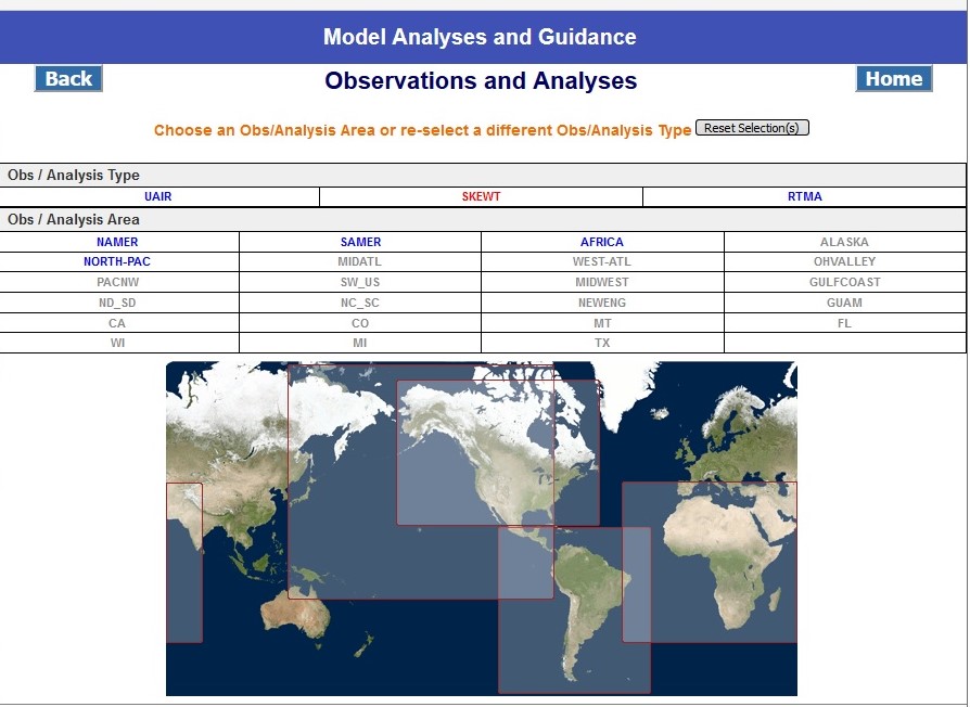 Observations and Analyses Skewt Selection